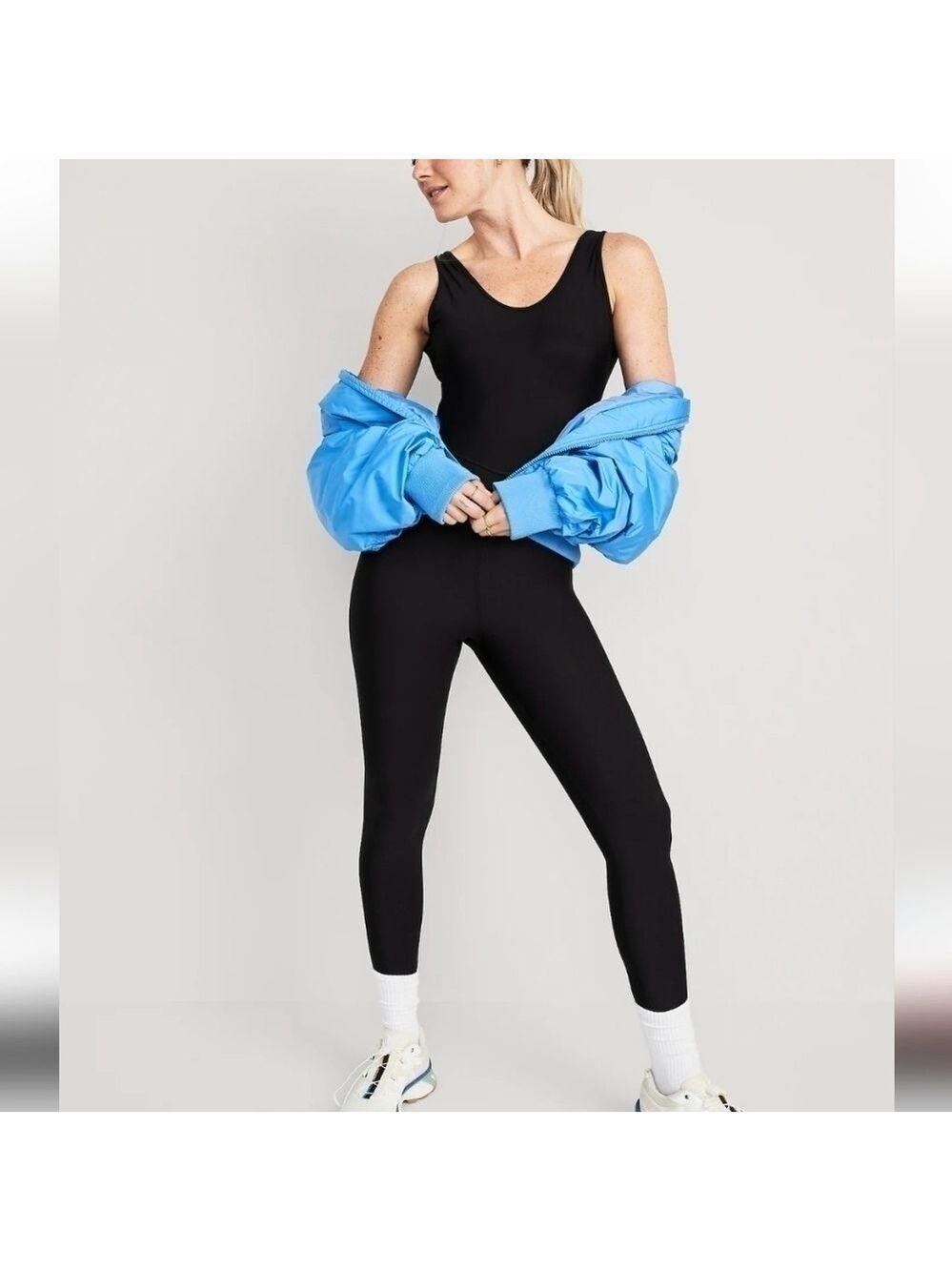 S Petite • Old Navy • PowerSoft Sleeveless 7/8 Bodysuit